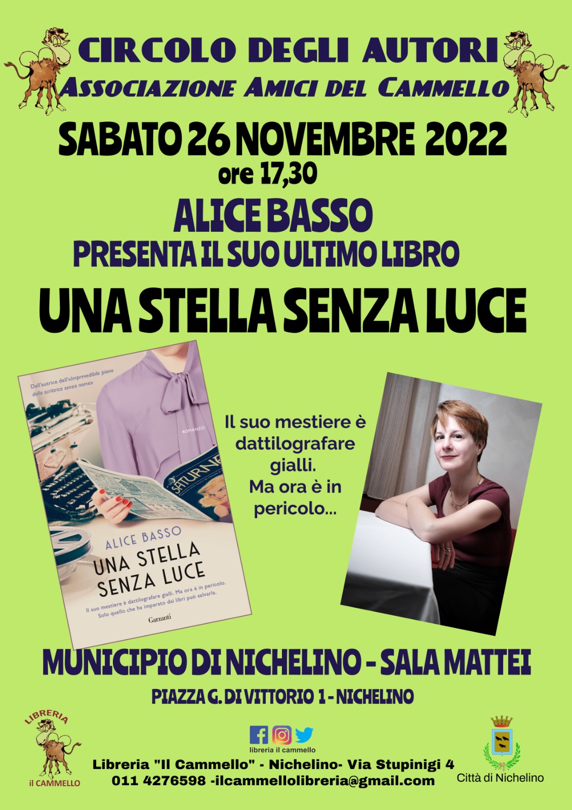 Una stella senza luce di Alice Basso - 9788811003113 in Giallo